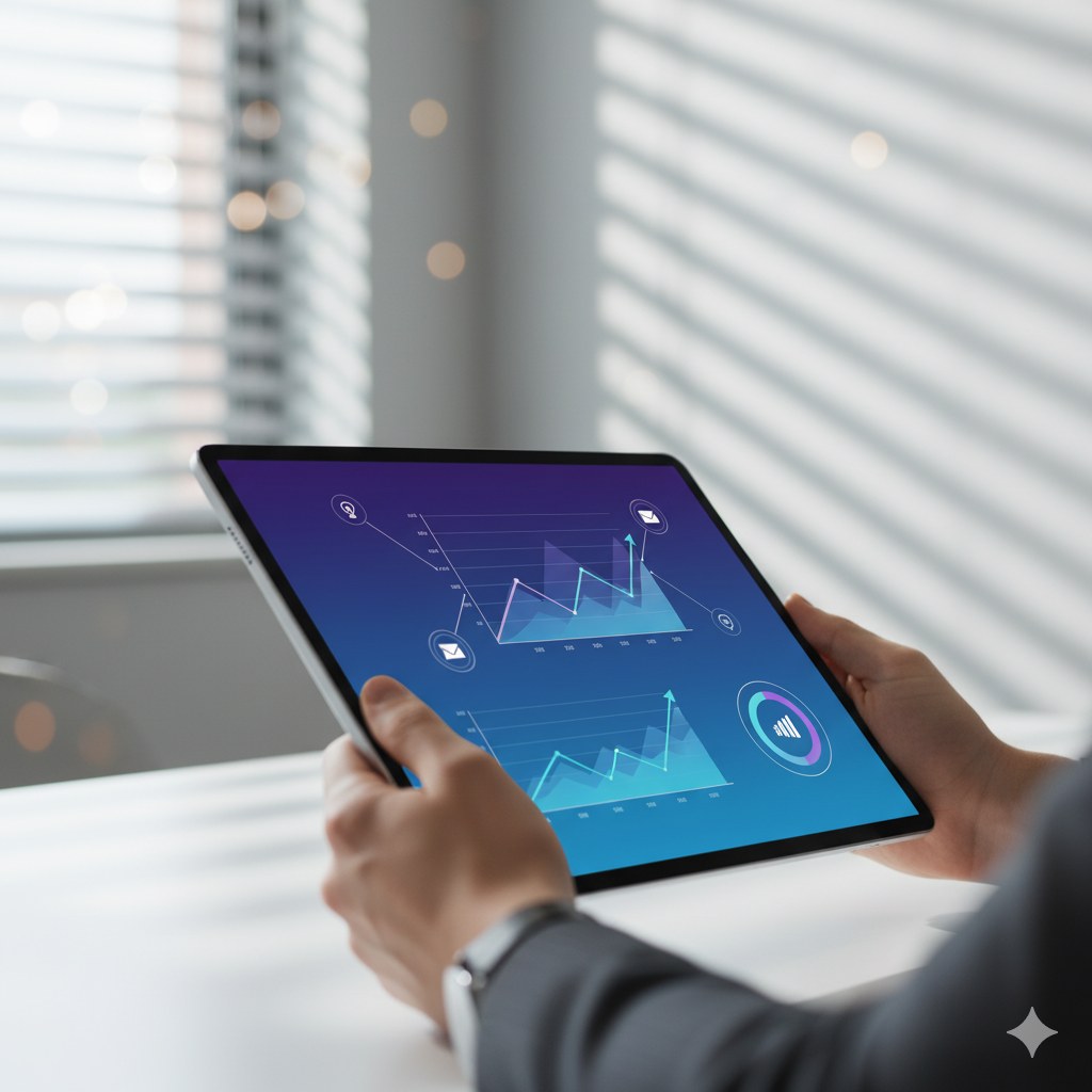 Gráficos em tablet